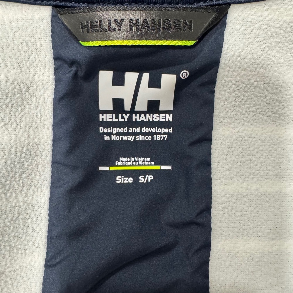 Helly Hansen Womens Navy White Striped Full Zip Jacket Small Nautical HH - Picture 4 of 8